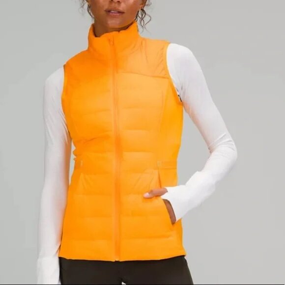 Lululemon Down For It All Vest in Clementine Size 2